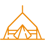 Locação de tenda, banheiro químico e gradil